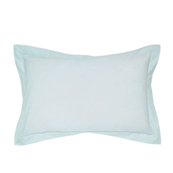 Plain Dye Oxford Pillowcase - Duck Egg